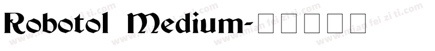 Roboto1 Medium字体转换